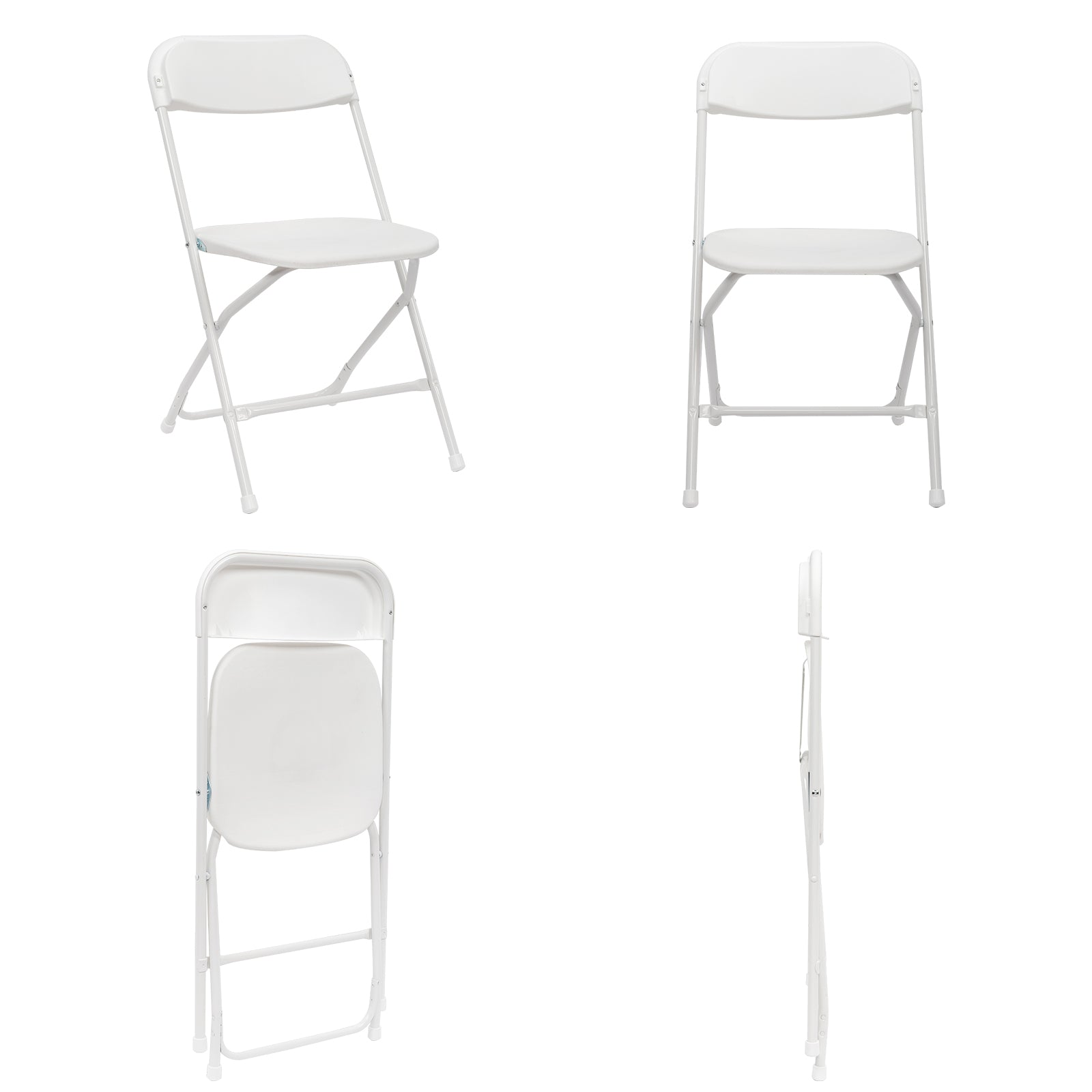 HAOYYE 10pcs Injection Molding Classic Garden Plastic Folding Chair White soft cozy warm flannel fleece home decor luxury comfortable unique design premium quality decorative