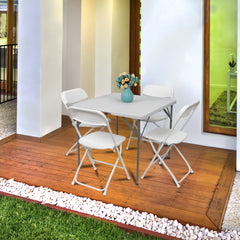 HAOYYE 10pcs Injection Molding Classic Garden Plastic Folding Chair White soft cozy warm flannel fleece home decor luxury comfortable unique design premium quality decorative