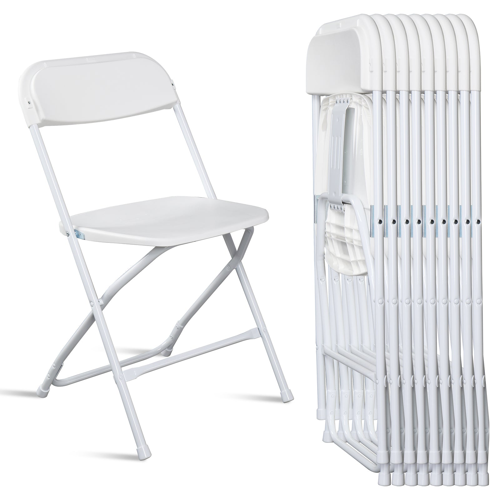HAOYYE 10pcs Injection Molding Classic Garden Plastic Folding Chair White soft cozy warm flannel fleece home decor luxury comfortable unique design premium quality decorative