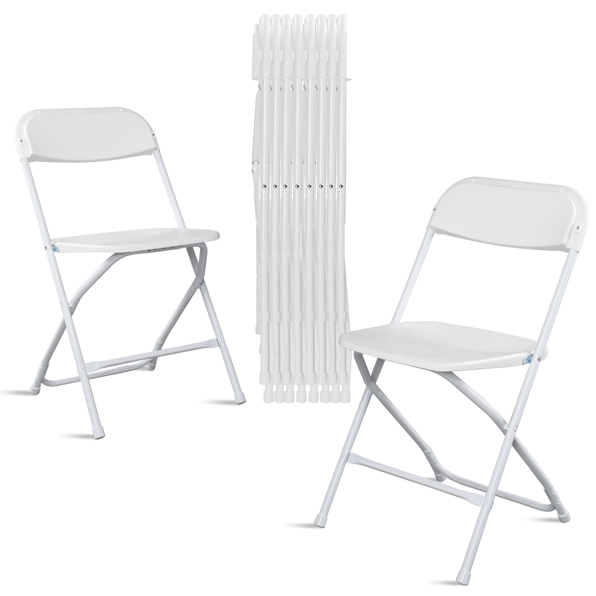 HAOYYE 10pcs Injection Molding Classic Garden Plastic Folding Chair White soft cozy warm flannel fleece home decor luxury comfortable unique design premium quality decorative