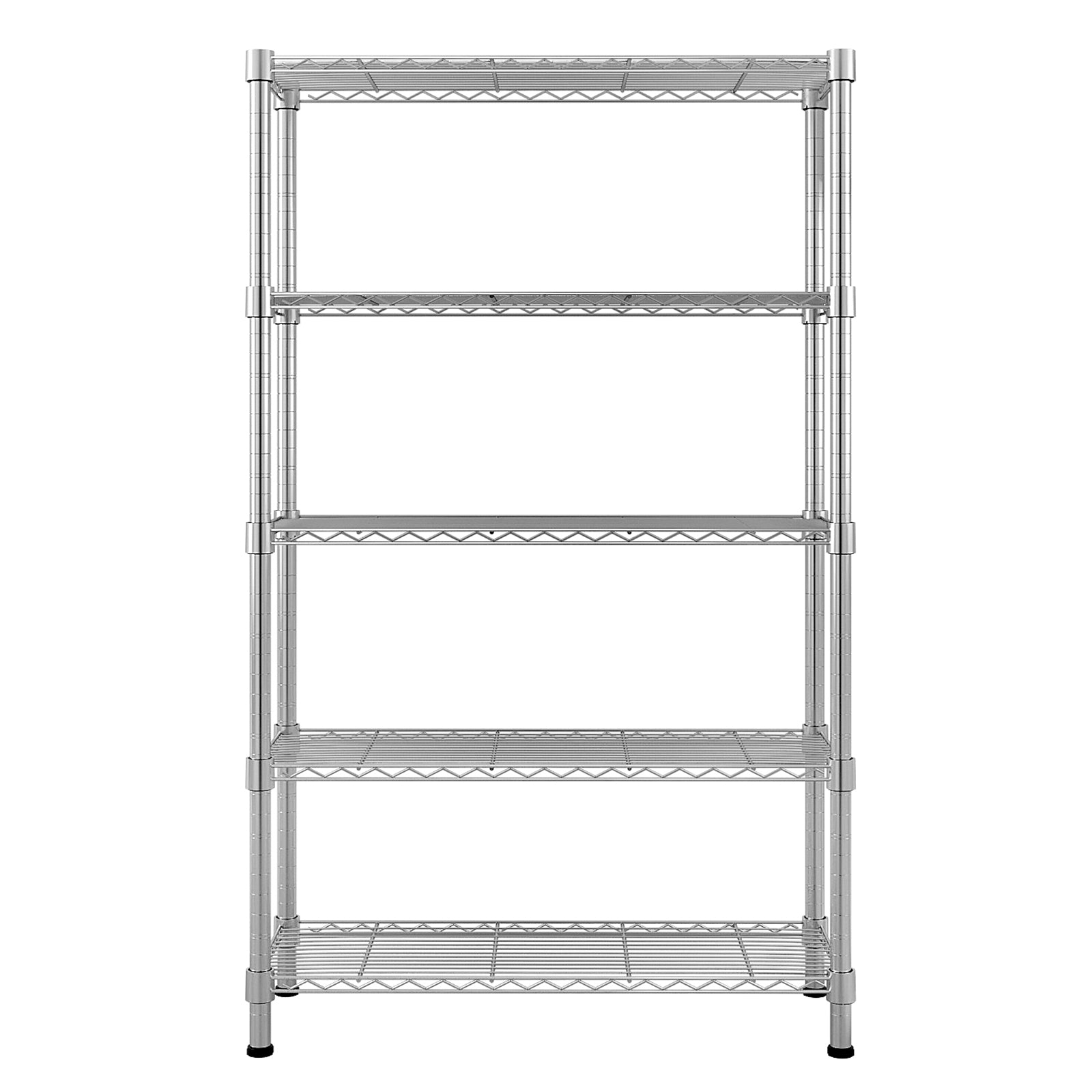 HAOYYE 5-Layer Chrome Plated Iron Shelf – Durable Chrome Storage Rack For Kitchen, Tools, Makeup, And More, Modern Stylish Design, Premium Quality.