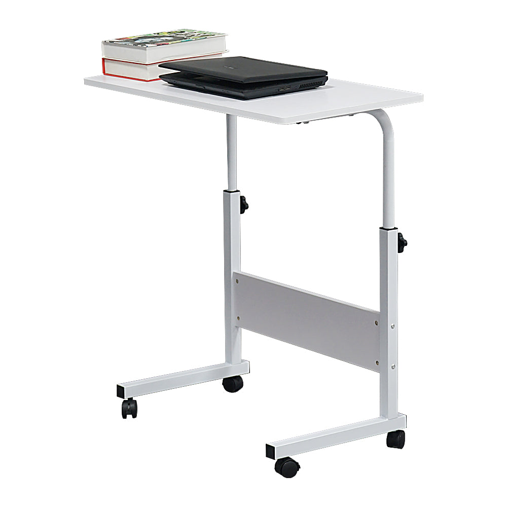 HAOYYE White Removable E1 15MM Chipboard And Steel Side Table With Baffle, L-Shaped Sturdy Design, Durable Multifunctional Home Organizer, Modern Space-Saving Storage Solution, Stylish And Practical Table For Living Room, Office, And Bedroom Use
