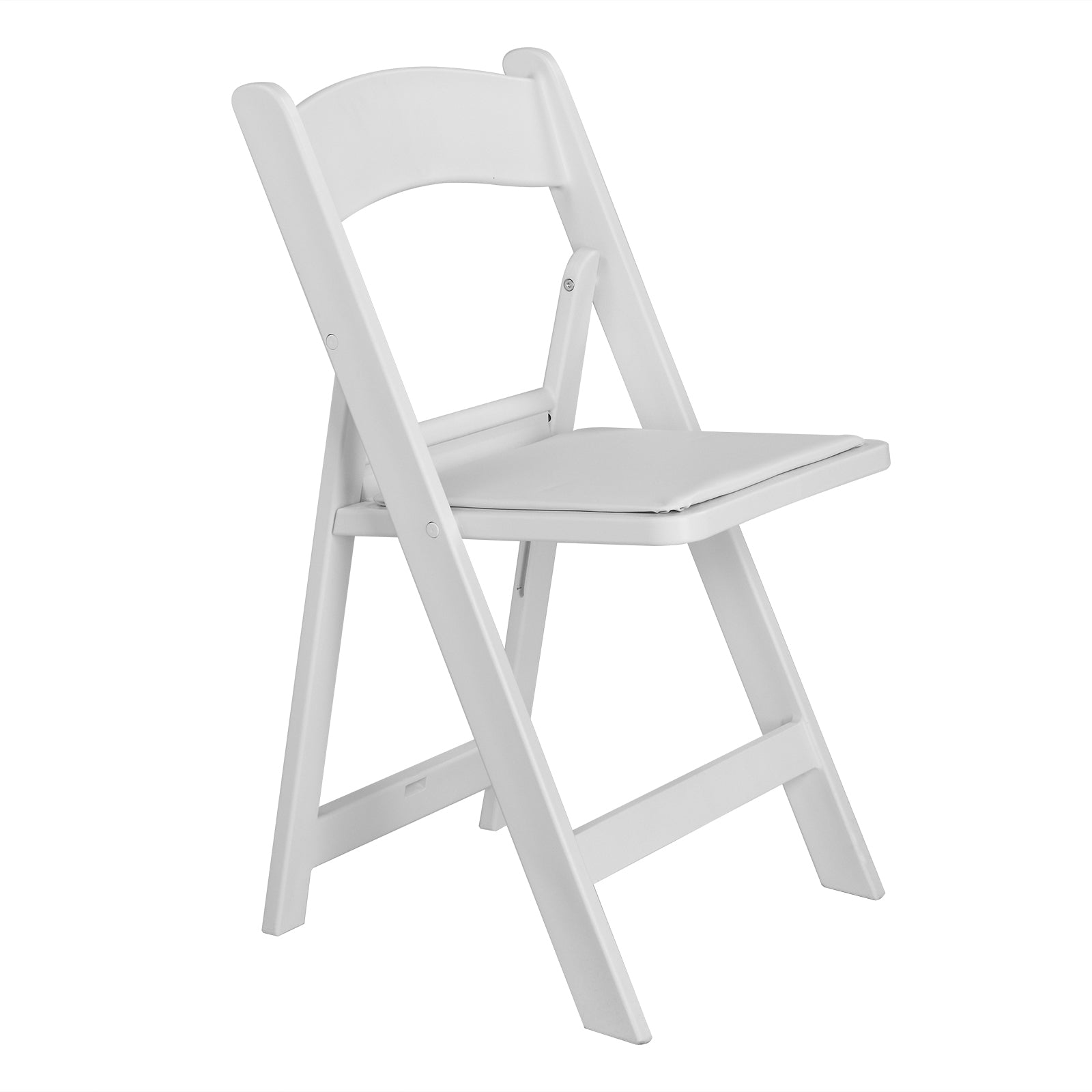 HAOYYE Folding Chair, Resin Chair with Padded Seat, Comfortable Event Chair Indoor Outdoor for Home Event Party Picnic School Wedding, White soft cozy warm flannel fleece home decor luxury