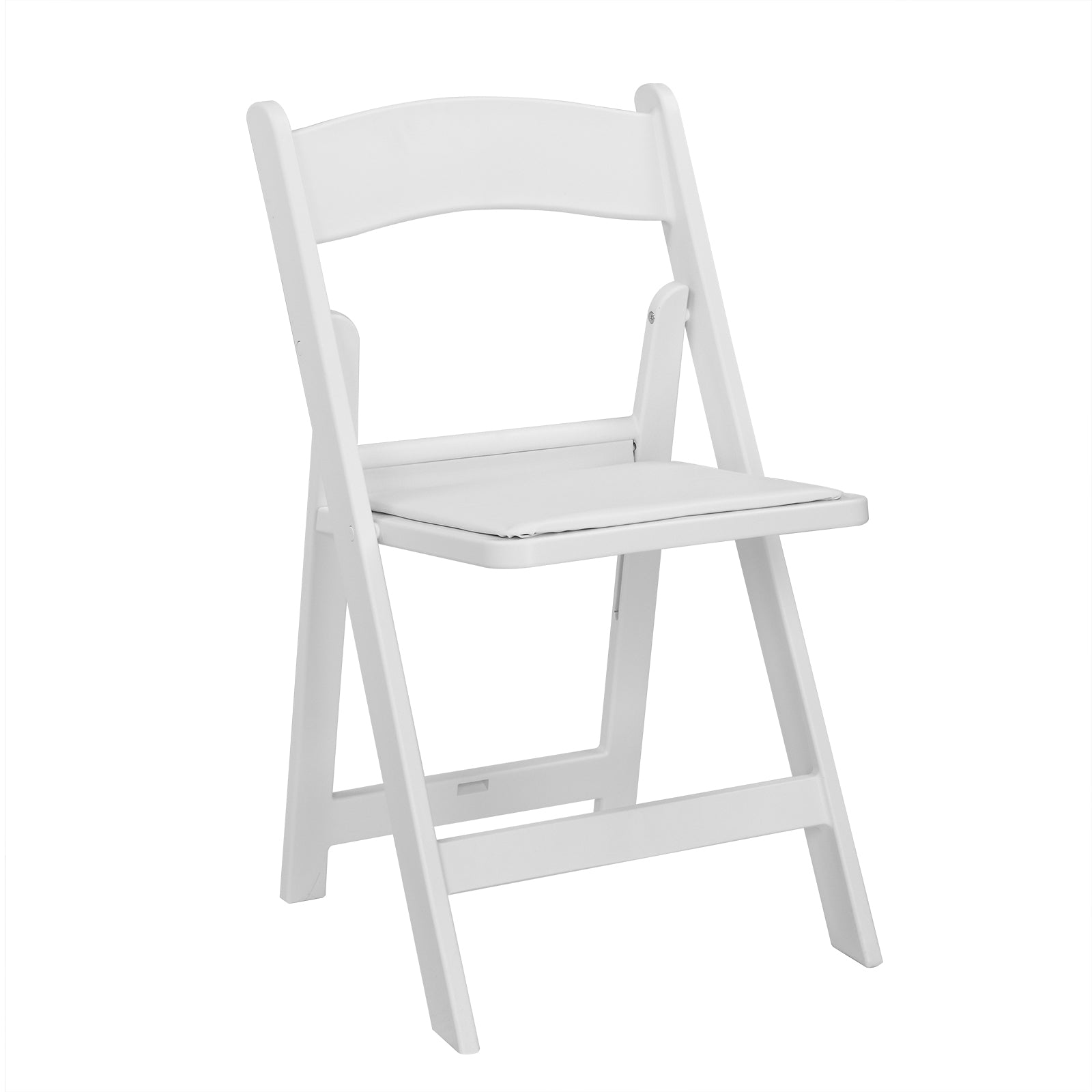 HAOYYE Folding Chair, Resin Chair with Padded Seat, Comfortable Event Chair Indoor Outdoor for Home Event Party Picnic School Wedding, White soft cozy warm flannel fleece home decor luxury