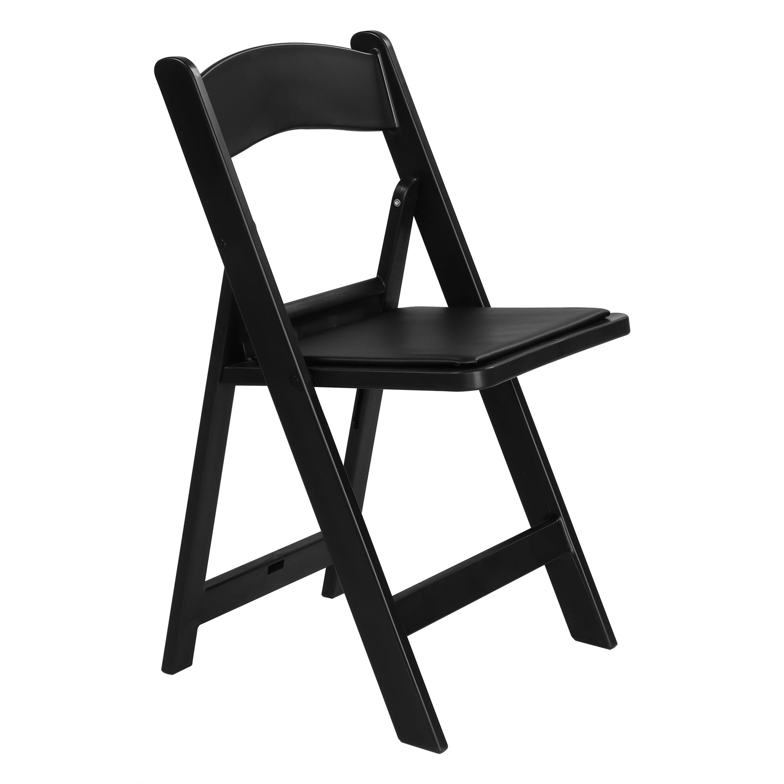HAOYYE Folding Chair, Resin Chair with Padded Seat, Comfortable Event Chair Indoor Outdoor for Home Event Party Picnic School Wedding, Black soft cozy warm flannel fleece home decor luxury