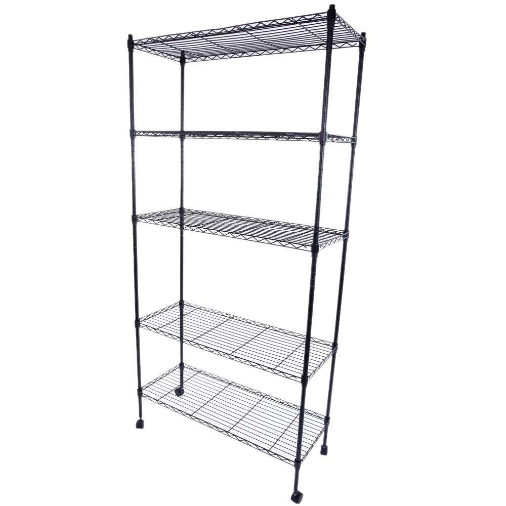 HAOYYE 5-Layer Plastic Coated Iron Shelf with 1.5" Nylon Wheels  Black soft cozy warm flannel fleece home decor luxury comfortable unique design premium quality decorative