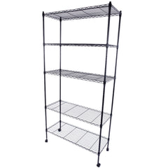 HAOYYE 5-Layer Plastic Coated Iron Shelf with 1.5" Nylon Wheels  Black soft cozy warm flannel fleece home decor luxury comfortable unique design premium quality decorative
