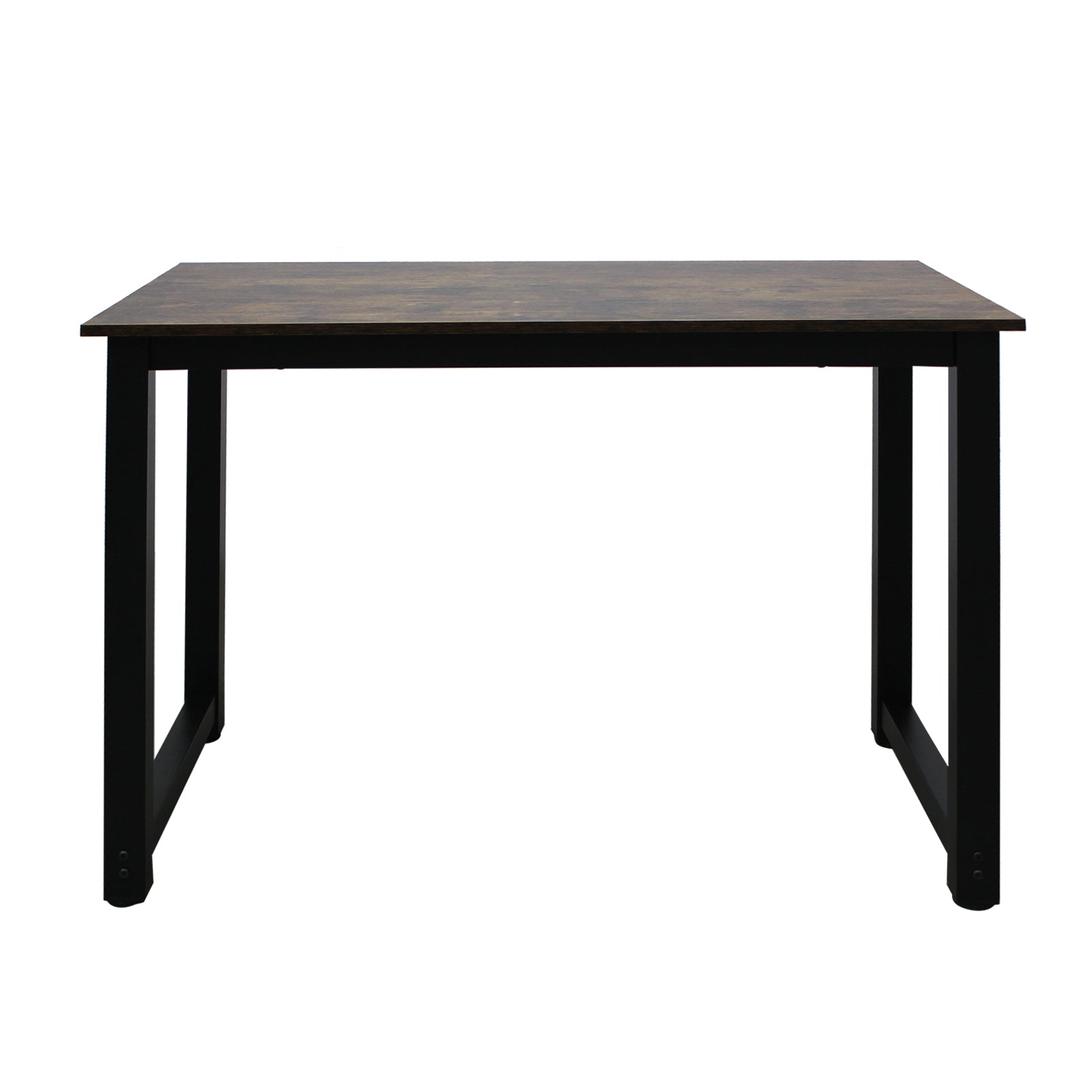 HAOYYE High Strength Wooden Computer Desk in Oak Finish Modern Writing Table with Storage Shelf for Home Office Workstation Sturdy Durable Design for Bedroom Study or Living Room