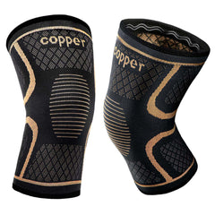 HAOYYE Copper Knee Compression Sleeves for Men and Women 1 Pair Knee Braces for Pain Relief Support for Meniscus Tear Arthritis Joint Pain Running Hiking Sports and Daily Workout