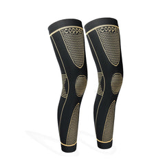HAOYYE Copper 2 Pieces Kneepad Set For Knee Pain Arthritis Support Ligament Injury Meniscus Tear Tendonitis Relief Compression Sleeves For Basketball Football Running Cycling And Daily Activities Support For TEMU Self-Pickup Order Shipping