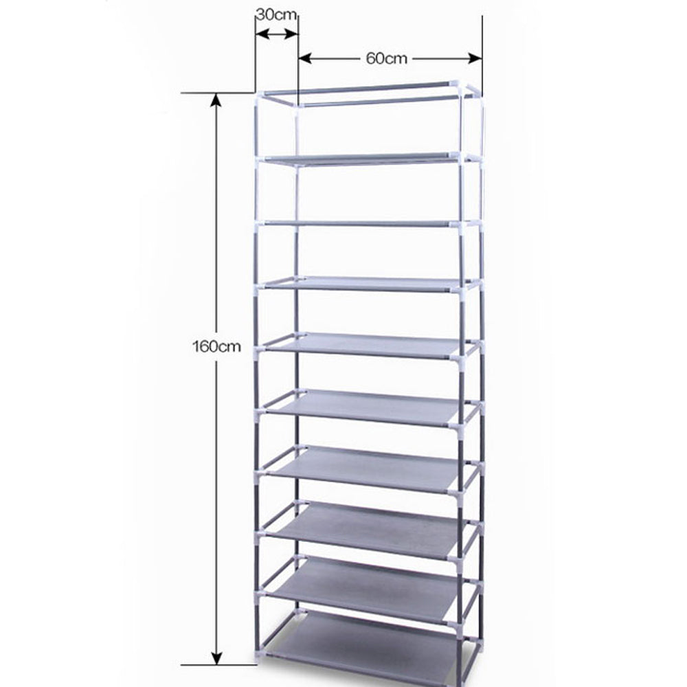 HAOYYE Fashionable Space-Saving Shoe Rack with 9 Lattices, Durable Non-Woven Fabric Storage Organizer, Rose Red Color, Premium Quality, Modern Design, Versatile Use, Stylish Look for Home Essentials and Organization