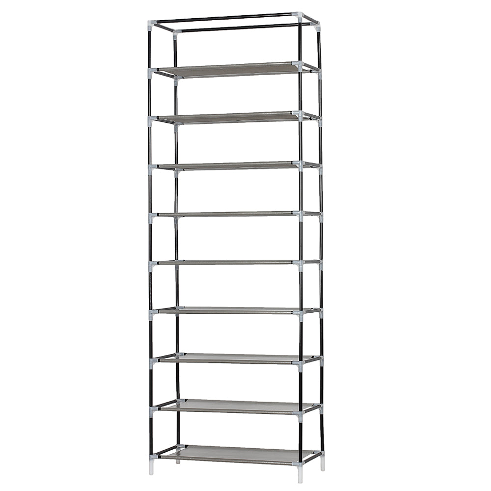 HAOYYE Fashionable Space-Saving Shoe Rack with 9 Lattices, Durable Non-Woven Fabric Storage Organizer, Rose Red Color, Premium Quality, Modern Design, Versatile Use, Stylish Look for Home Essentials and Organization