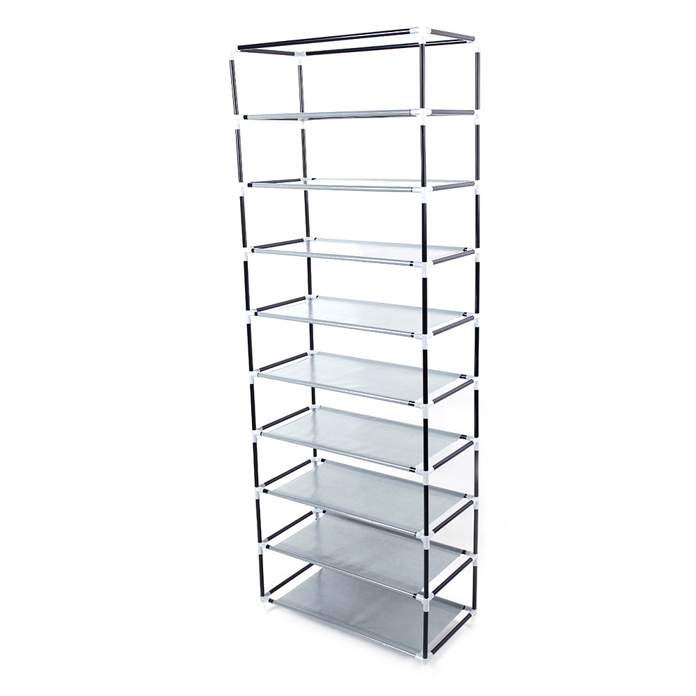 HAOYYE Fashionable Space-Saving Shoe Rack with 9 Lattices, Durable Non-Woven Fabric Storage Organizer, Rose Red Color, Premium Quality, Modern Design, Versatile Use, Stylish Look for Home Essentials and Organization