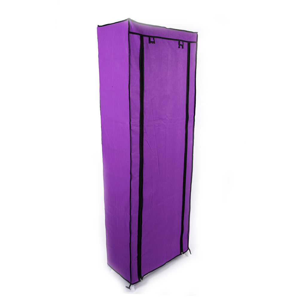 HAOYYE 9-Lattice Non-Woven Fabric Shoe Rack, Durable Space-Saving Organizer, Modern Design, Stylish Purple Finish, Versatile Storage Solution, Premium Quality, Ideal for Living Room, Bedroom, Closet, or Entryway Organization