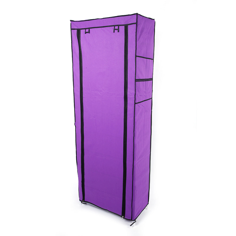 HAOYYE 9-Lattice Non-Woven Fabric Shoe Rack, Durable Space-Saving Organizer, Modern Design, Stylish Purple Finish, Versatile Storage Solution, Premium Quality, Ideal for Living Room, Bedroom, Closet, or Entryway Organization