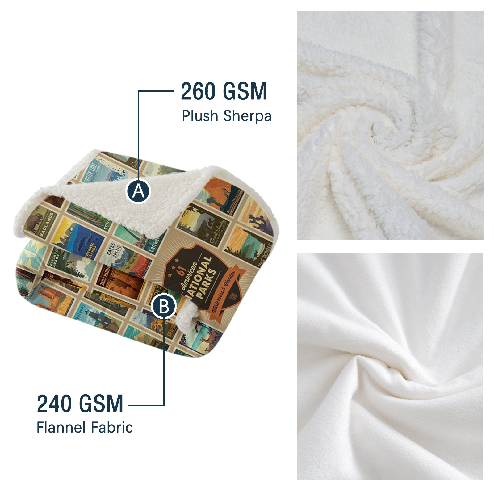 HAOYYE Geographic Atlas Sherpa Fleece Blanket, World Map Pattern, Soft and Cozy All-Season Flannel Fleece Home Décor, Luxurious and Comfortable Blanket for Bedroom Use