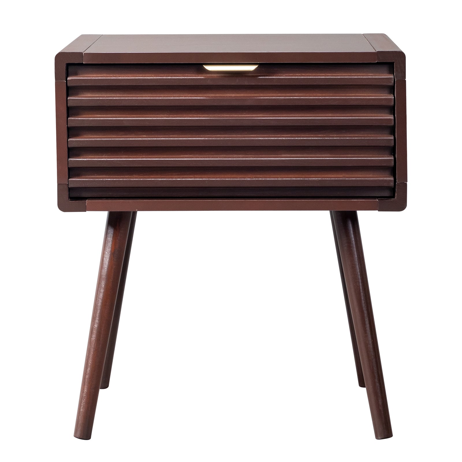 HAOYYE Wood Nightstand Side Table With Drawer Rustic Durable Space-Saving Stylish Storage Solution Modern Home Organizer for Living Room Bedroom.