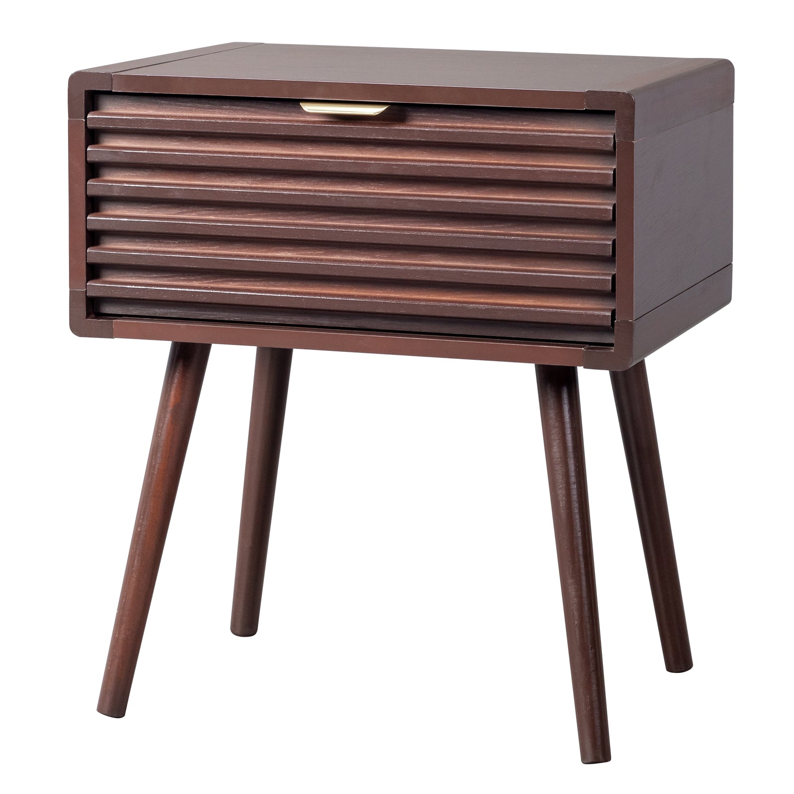 HAOYYE Wood Nightstand Side Table With Drawer Rustic Durable Space-Saving Stylish Storage Solution Modern Home Organizer for Living Room Bedroom.