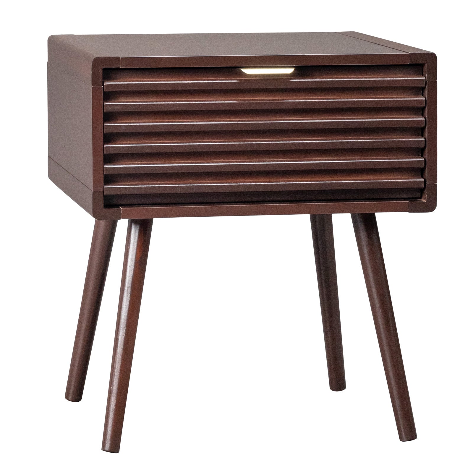 HAOYYE Wood Nightstand Side Table With Drawer Rustic Durable Space-Saving Stylish Storage Solution Modern Home Organizer for Living Room Bedroom.
