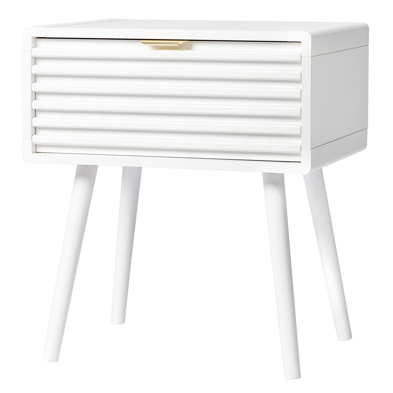 HAOYYE Wood Nightstand End Side Table with 1 Drawer Durable Design Sturdy Multifunctional Modern Storage Solution Space-Saving Organizer Stylish and Practical for Bedroom or Living Room