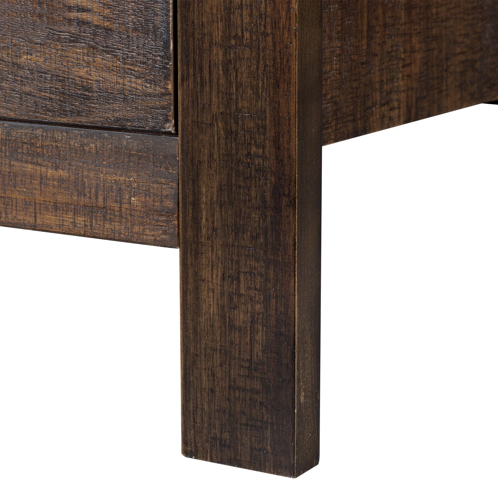 HAOYYE 2pcs Wood Nightstand End Side Table with 3 Drawers, Modern Rustic Nightstand for Living Room, Bedroom, Nightstand Set with Storage for Home, Sturdy Pine Wood Frame, Easy Assembly, Stylish and Functional End Tables