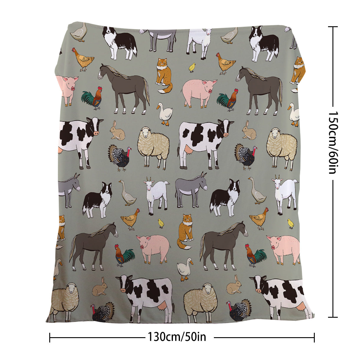 HAOYYE Soft Cozy Blanket with Various Animal Designs, Durable Comfortable Flannel Fleece Throw, Ideal for Women and Adults, Great Birthday Gift, Home Decor for Sofa Couch Office Bed, Perfect for Camping and Travel