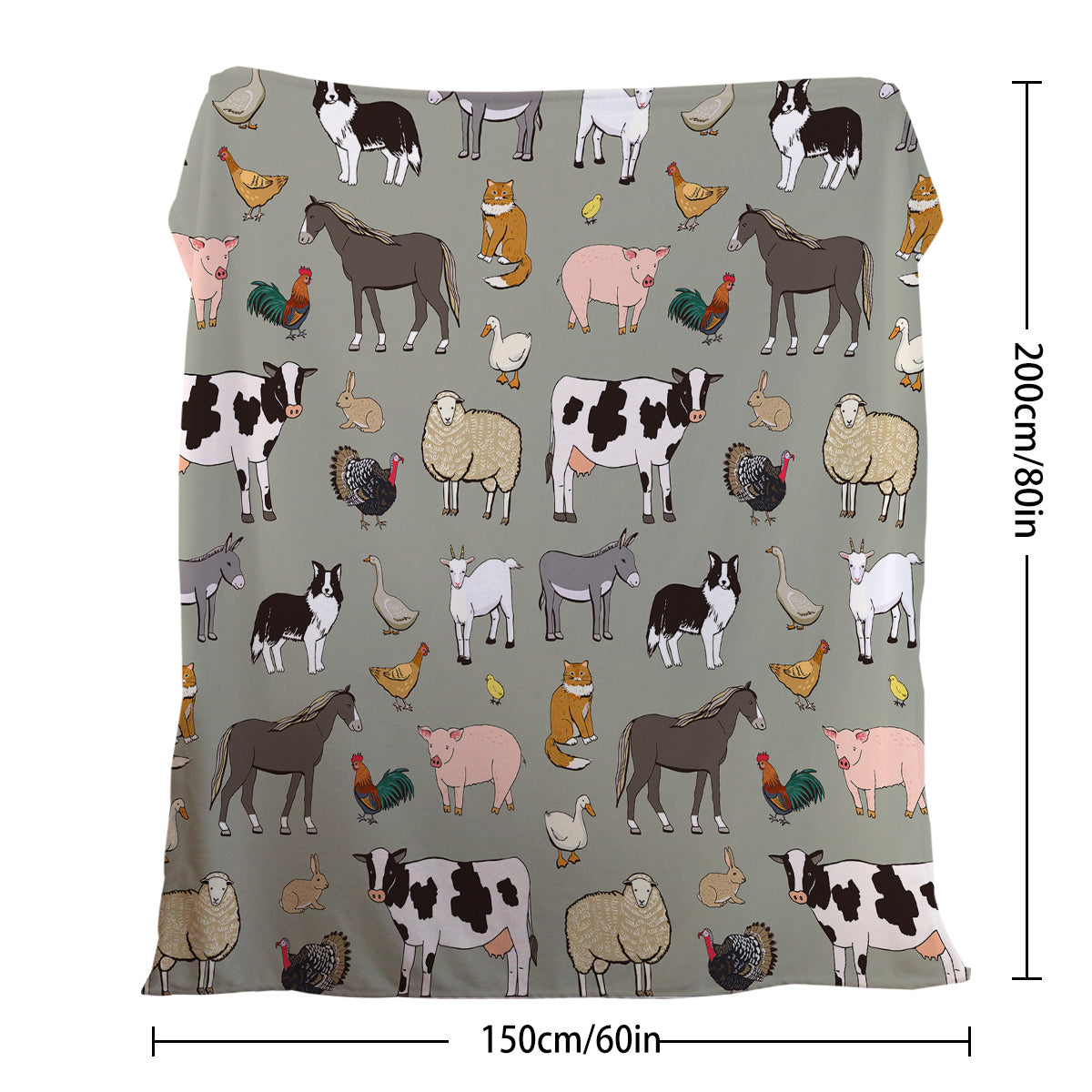 HAOYYE Soft Cozy Blanket with Various Animal Designs, Durable Comfortable Flannel Fleece Throw, Ideal for Women and Adults, Great Birthday Gift, Home Decor for Sofa Couch Office Bed, Perfect for Camping and Travel
