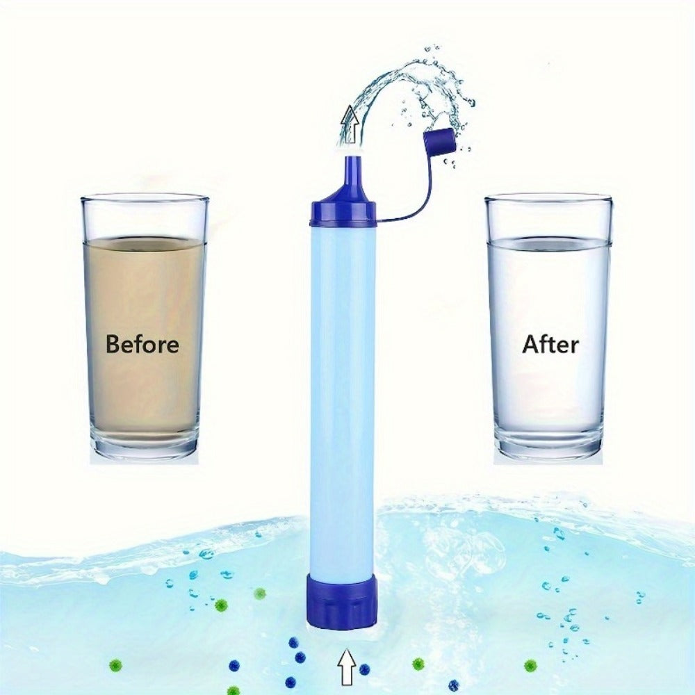 HAOYYE Personal Water Filter for Hiking RV Camping Travel and Emergency Preparedness Portable Survival Water Purifier Lightweight Compact Filtration System for Outdoor Adventures Backpacking and Disaster Relief
