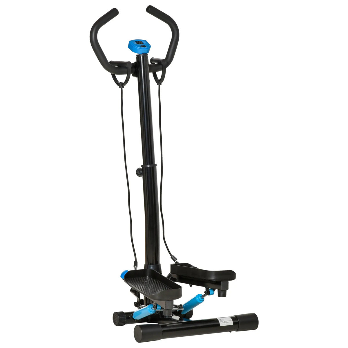 HAOYYE Home Fitness Equipment Twister with Resistance Strap Full Body Workout Stepper Machine Adjustable Handlebar and LCD Display for Cardio Strength Training and Weight Loss