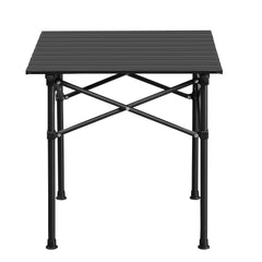 HAOYYE Portable Folding Camping Table for 2-4 People, Ultralight and Collapsible Design, Ideal for Outdoor Adventures, Travel, Hiking, Backyard BBQs, and Parties, Featuring Cozy Flannel Fleece Home Decor for Comfort and Style