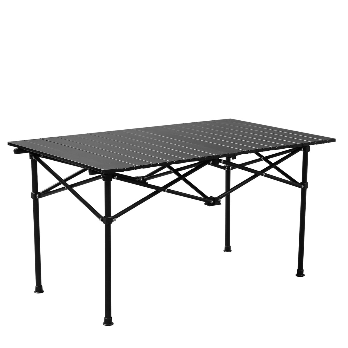 HAOYYE Portable Folding Camping Table, Ultralight Collapsible Table Outdoor Camp Table for Travel Hiking Backyard BBQ Party, Black soft cozy warm flannel fleece home decor luxury