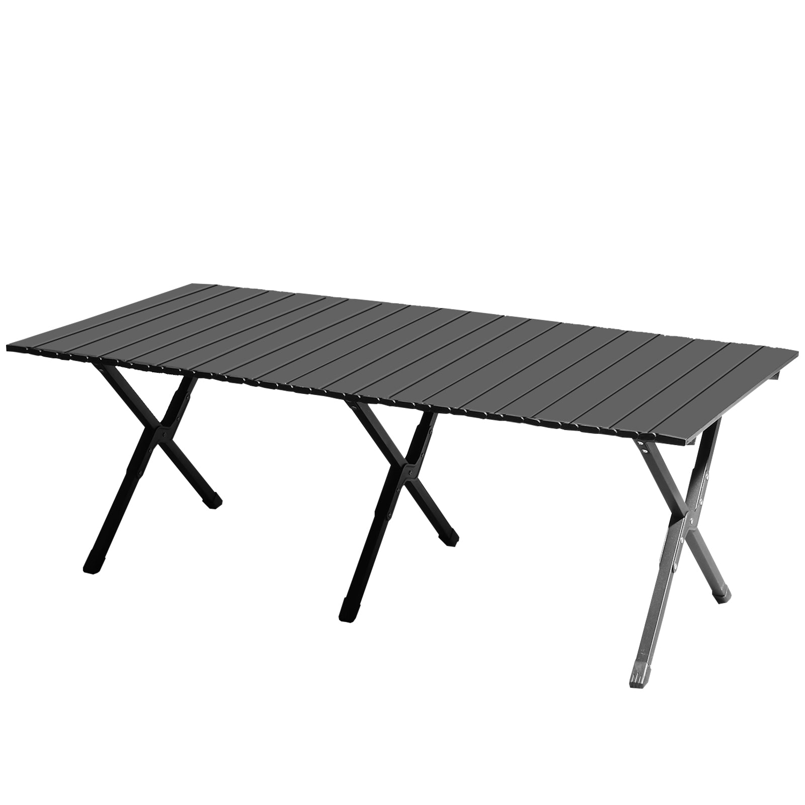 HAOYYE Folding Camping Table – Portable Picnic Table, Lightweight Roll-Up Side Table for Outdoor Camping, Hiking, BBQ, Travel, Backyard, Picnic, Beach & Party, Black, Soft Cozy Warm Flannel Fleece Surface
