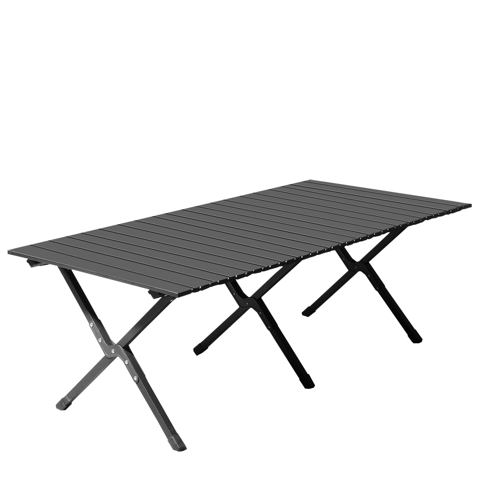 HAOYYE Folding Camping Table – Portable Picnic Table, Lightweight Roll-Up Side Table for Outdoor Camping, Hiking, BBQ, Travel, Backyard, Picnic, Beach & Party, Black, Soft Cozy Warm Flannel Fleece Surface