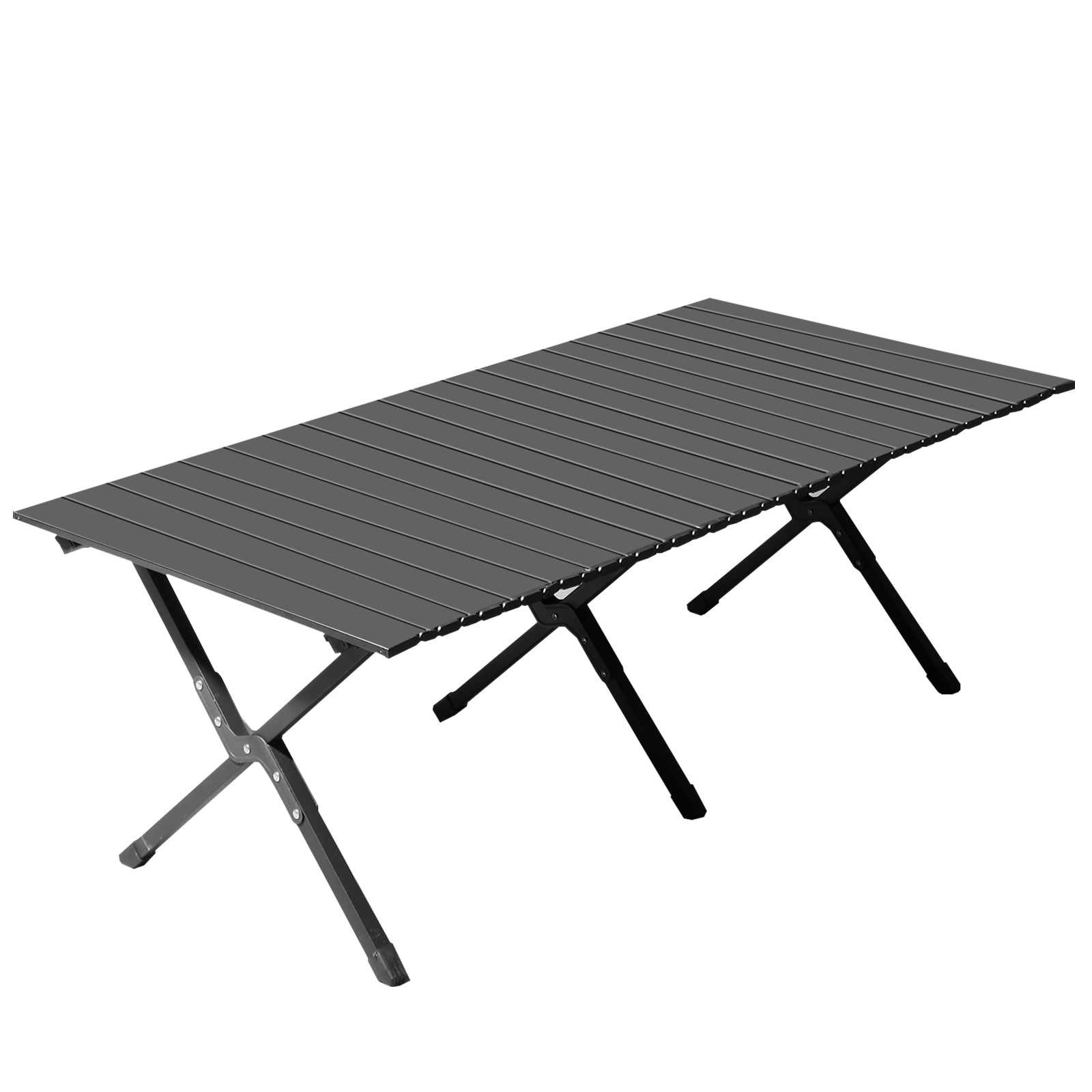 HAOYYE Folding Camping Table – Portable Picnic Table, Lightweight Roll-Up Side Table for Outdoor Camping, Hiking, BBQ, Travel, Backyard, Picnic, Beach & Party, Black, Soft Cozy Warm Flannel Fleece Surface