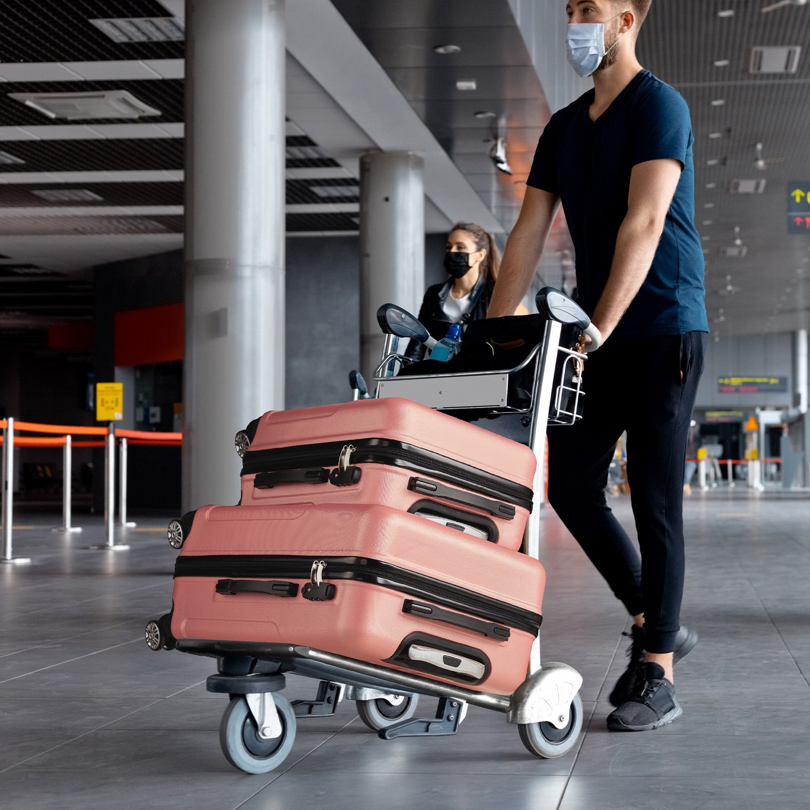 HAOYYE 3-Piece Luggage Set, ABS+PC Hardshell Suitcases With TSA Lock, 4 Spinner Wheels, Lightweight Trolley for Carry-On, Check-In, and Business Trips