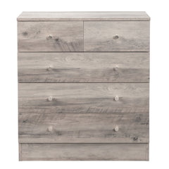 HAOYYE Modern 5-Drawer Dresser in Gray, Stylish Storage Cabinet with Sleek Design, Durable and Space-Saving Solution for Bedroom, Living Room, or Family Room, Perfect for Organizing Clothes, Accessories, and Household Essentials