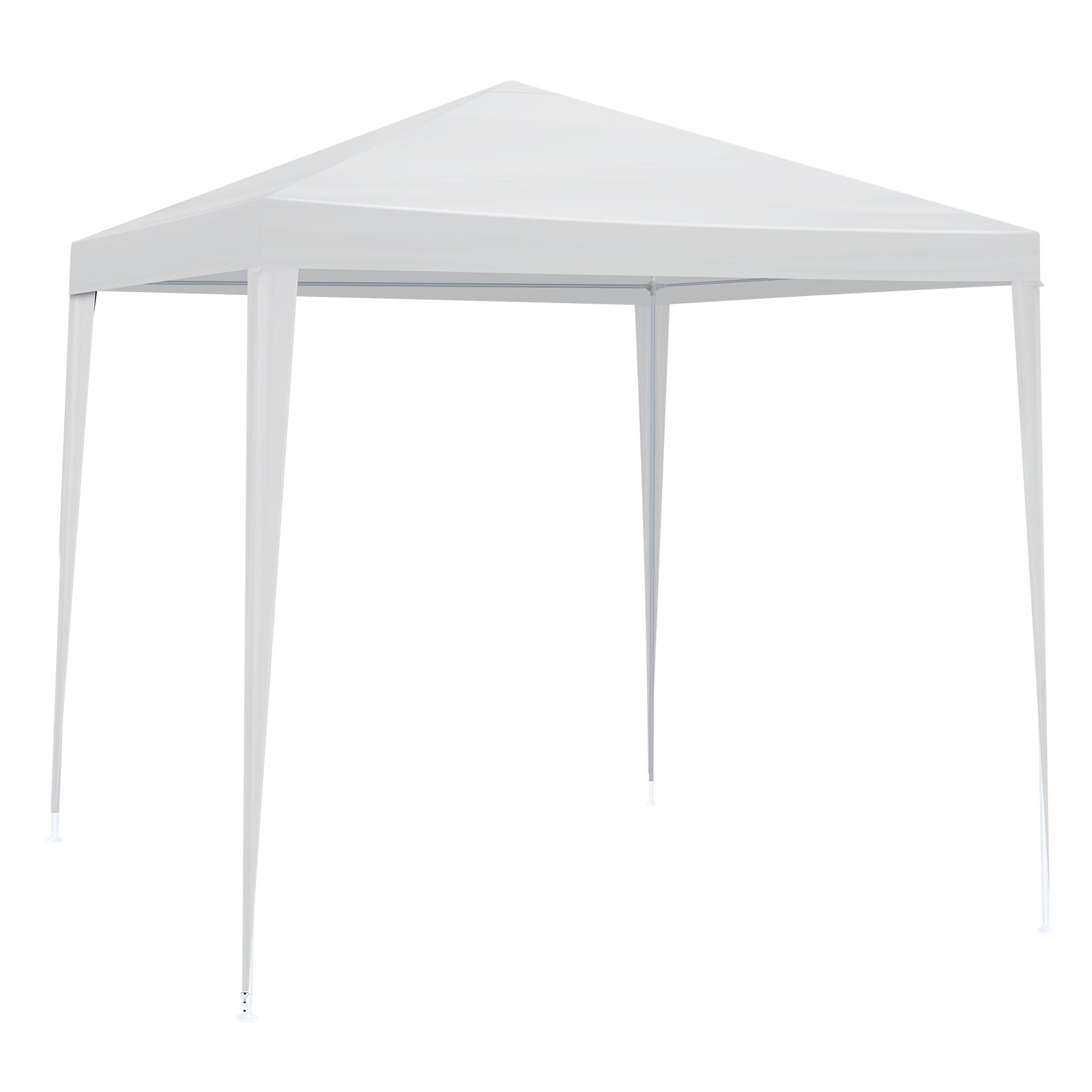 HAOYYE 6.5x6.5FT White Portable Party Tent with 4 Removable Sidewalls Including 2 Doors and 2 Windows Waterproof PE Canopy Shelter with Powder Coated Steel Frame Spiral Tube Connection and Carrying Bag for Patio Market Camping Event Use