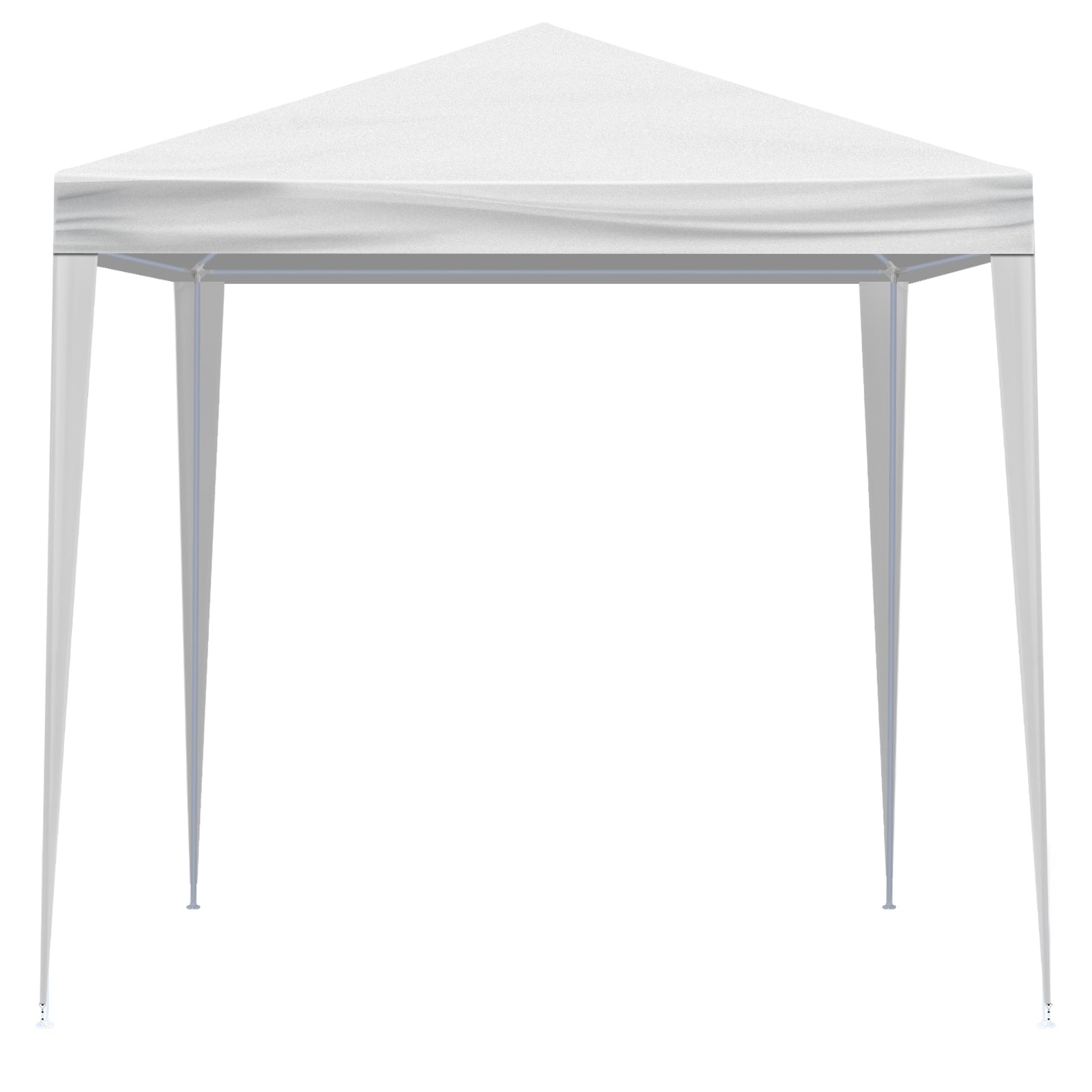 HAOYYE 6.5x6.5FT White Portable Party Tent with 4 Removable Sidewalls Including 2 Doors and 2 Windows Waterproof PE Canopy Shelter with Powder Coated Steel Frame Spiral Tube Connection and Carrying Bag for Patio Market Camping Event Use