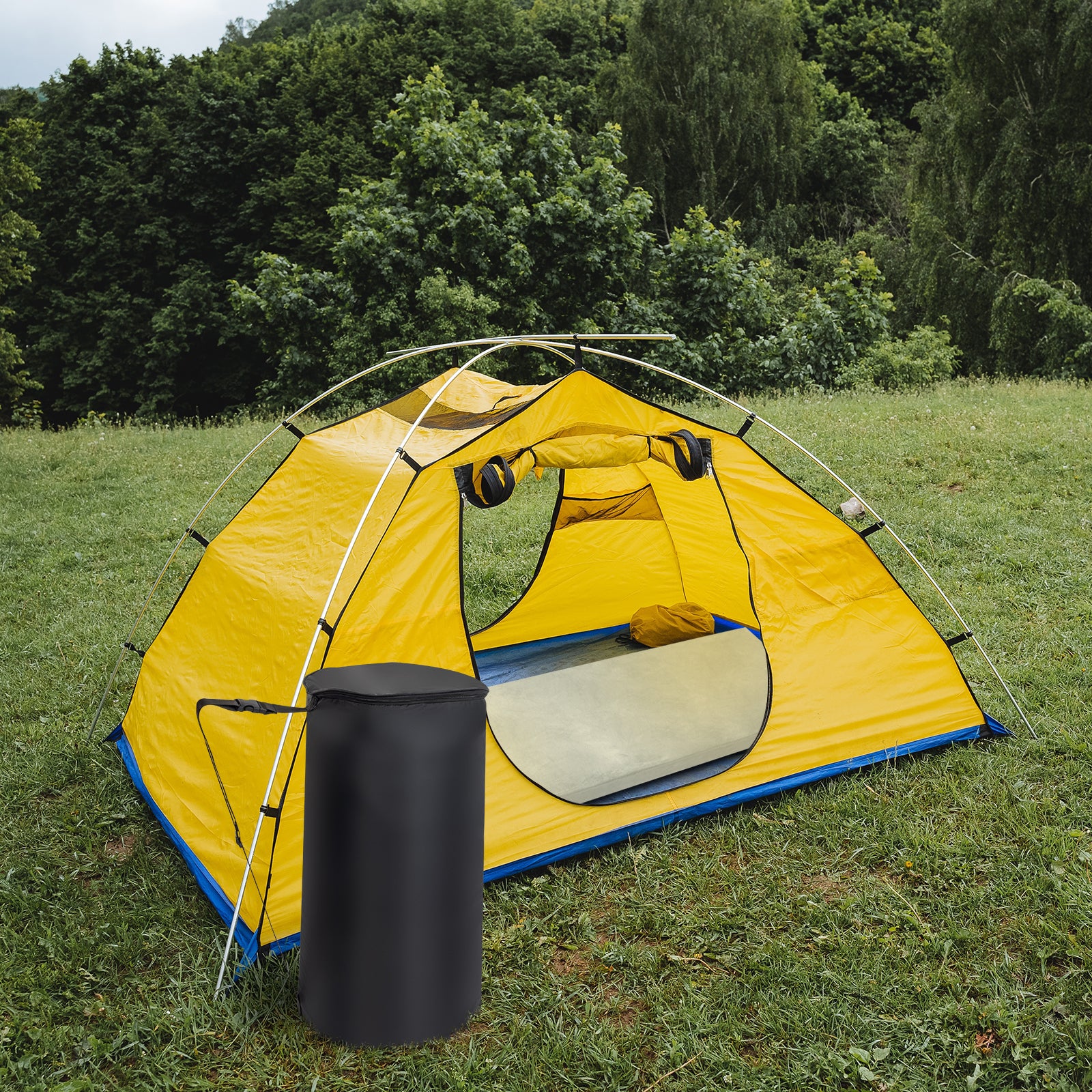 HAOYYE Sleeping Mat for Camping Grey Lightweight Portable Foam Pad for Tent Hiking Travel Outdoor Sleeping Waterproof Roll Up Mattress for Backpacking Car Camping Picnic Floor Rest