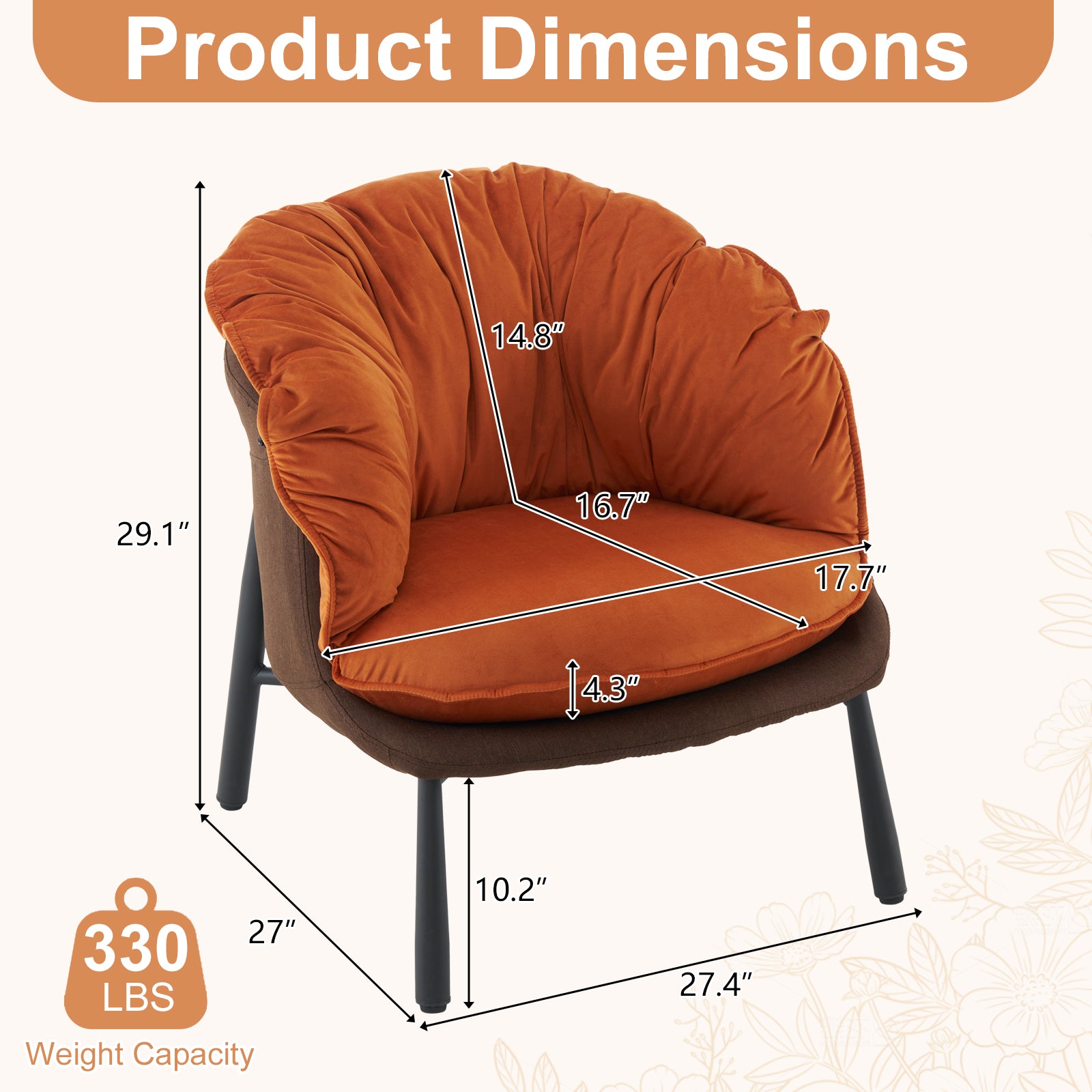 HAOYYE Velvet Accent Chair Barrel Chair With Durable Metal Legs For Modern Living Room, Bedroom, Study Room And Home Office Comfort, Elegant Plush Upholstered Armchair For Reading And Relaxation, Stylish Contemporary Furniture For Sophisticated Spaces