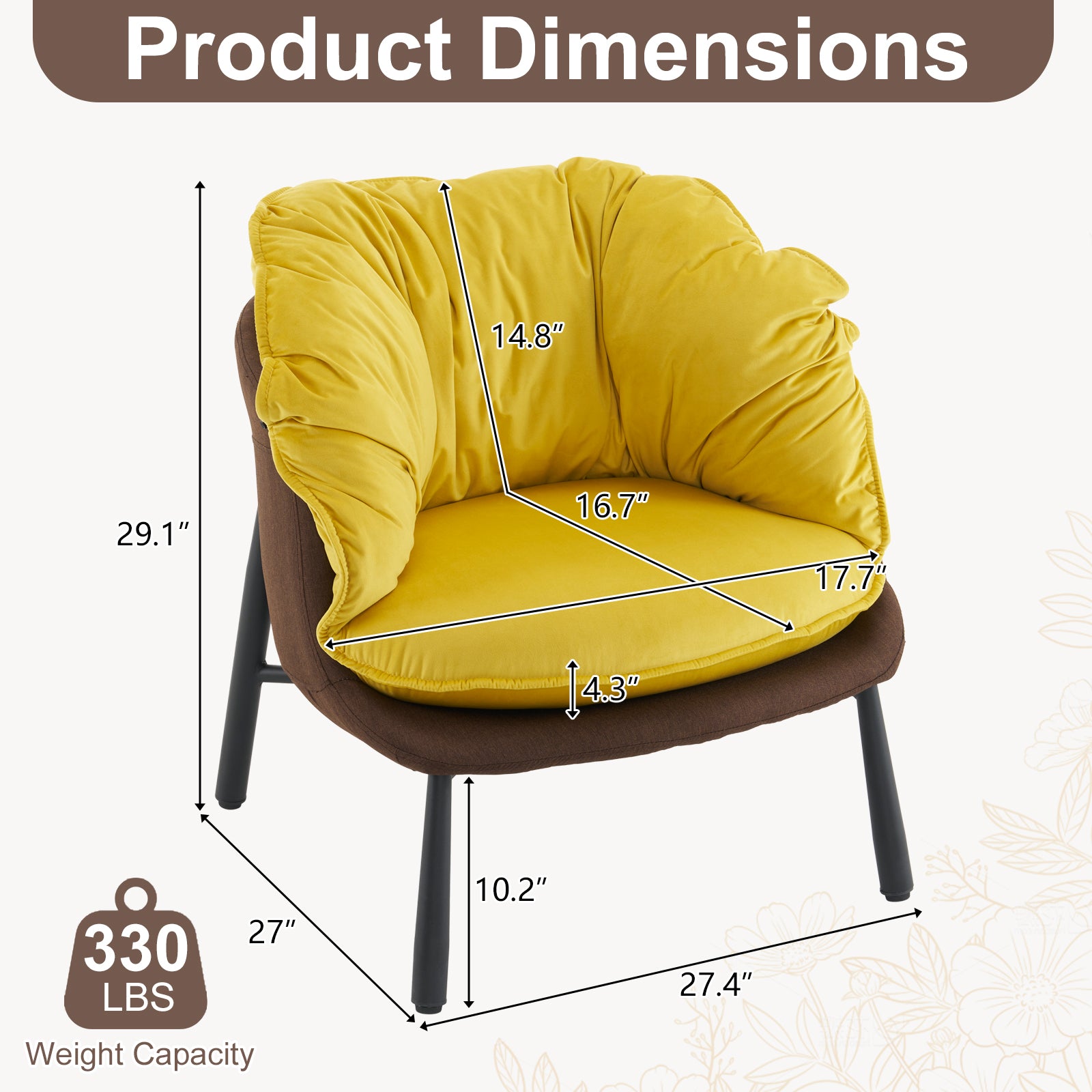 HAOYYE Velvet Accent Chair Barrel Chair With Durable Metal Legs For Modern Living Room, Bedroom, Study Room And Home Office Comfort, Elegant Plush Upholstered Armchair For Reading And Relaxation, Stylish Contemporary Furniture For Sophisticated Spaces