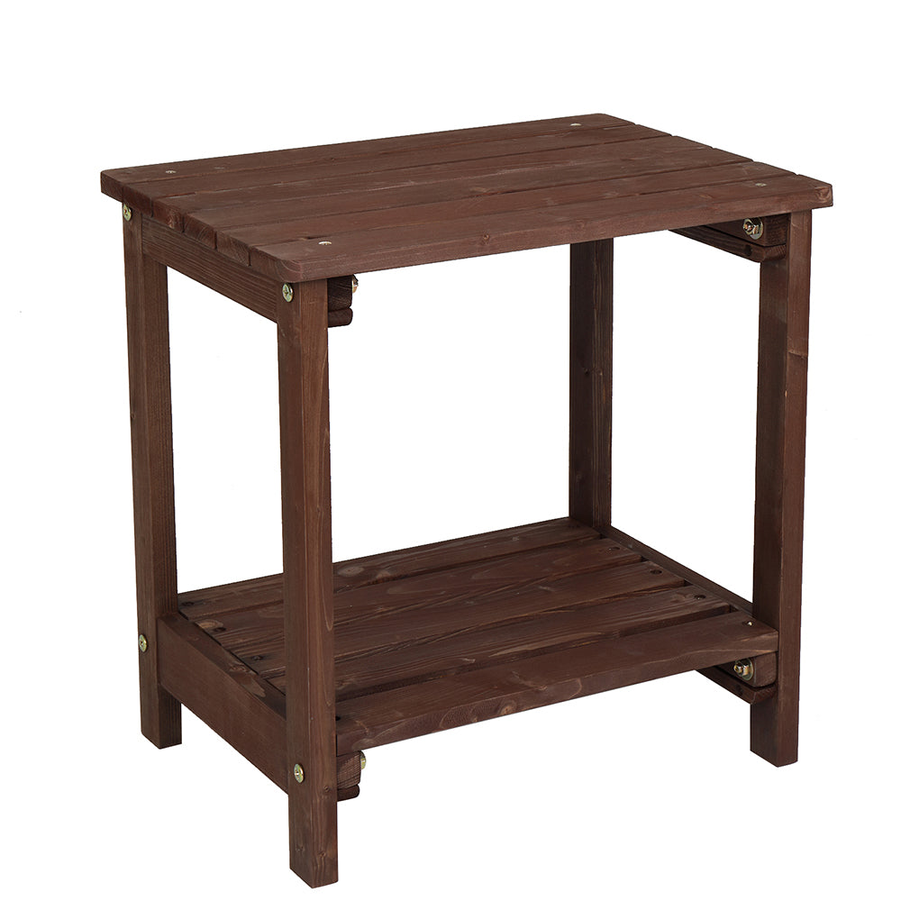 HAOYYE Rectangular Wood Side Table, Light Brown, Modern Durable End Table for Living Room, Bedroom, or Office