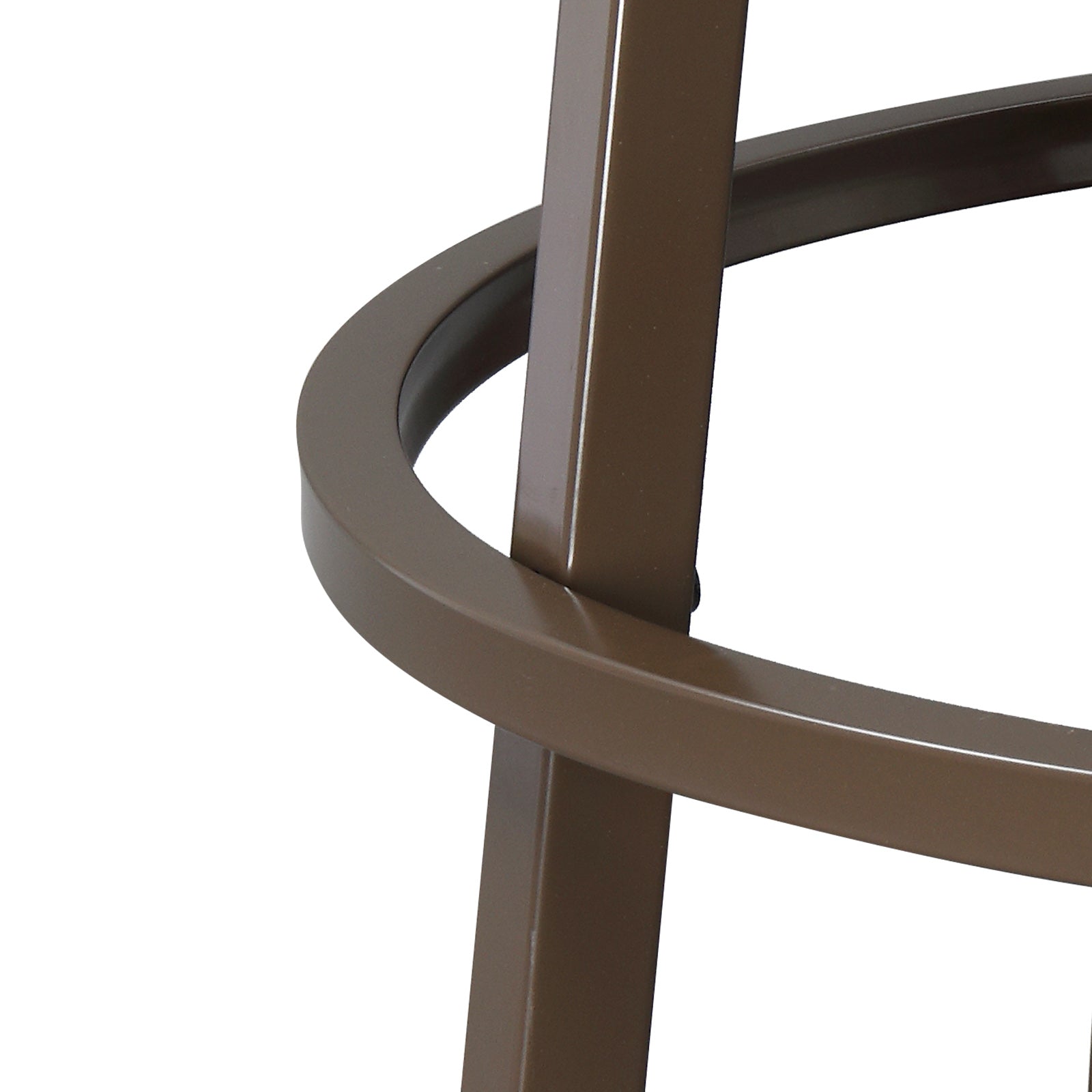 Haoyye 2pcs Wrought Iron Swivel Bar Chairs, Durable and Stylish Patio Swivel Stools in Brown, Comfortable Outdoor Seating for Gardens, Patios, and Balconies, Rust-Resistant Iron Frame, Smooth 360-Degree Rotation