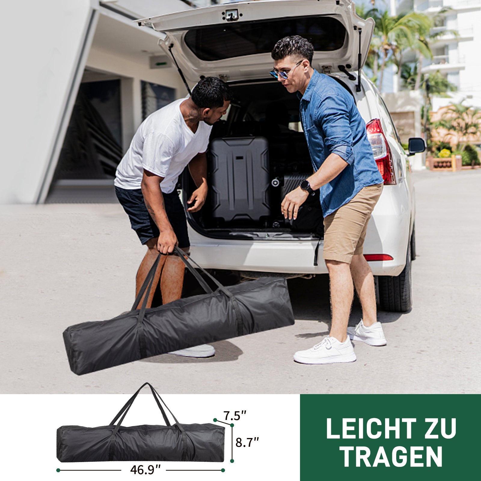 HAOYYE  Pop Up Canopy, UV Resistant Waterproof Outdoor Shelter with Adjustable Height and Carrying Bag, Ideal for Events, Camping, and Patio Use