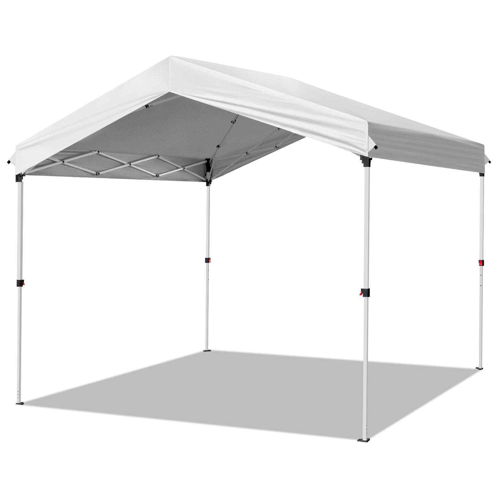 HAOYYE Outdoor Pop Up Canopy Tent with One Push Center Lock Waterproof UV Resistant Oxford Fabric Easy Setup Portable Gazebo with Carrying Bag for Patio Lawn Camping Events Backyard Use