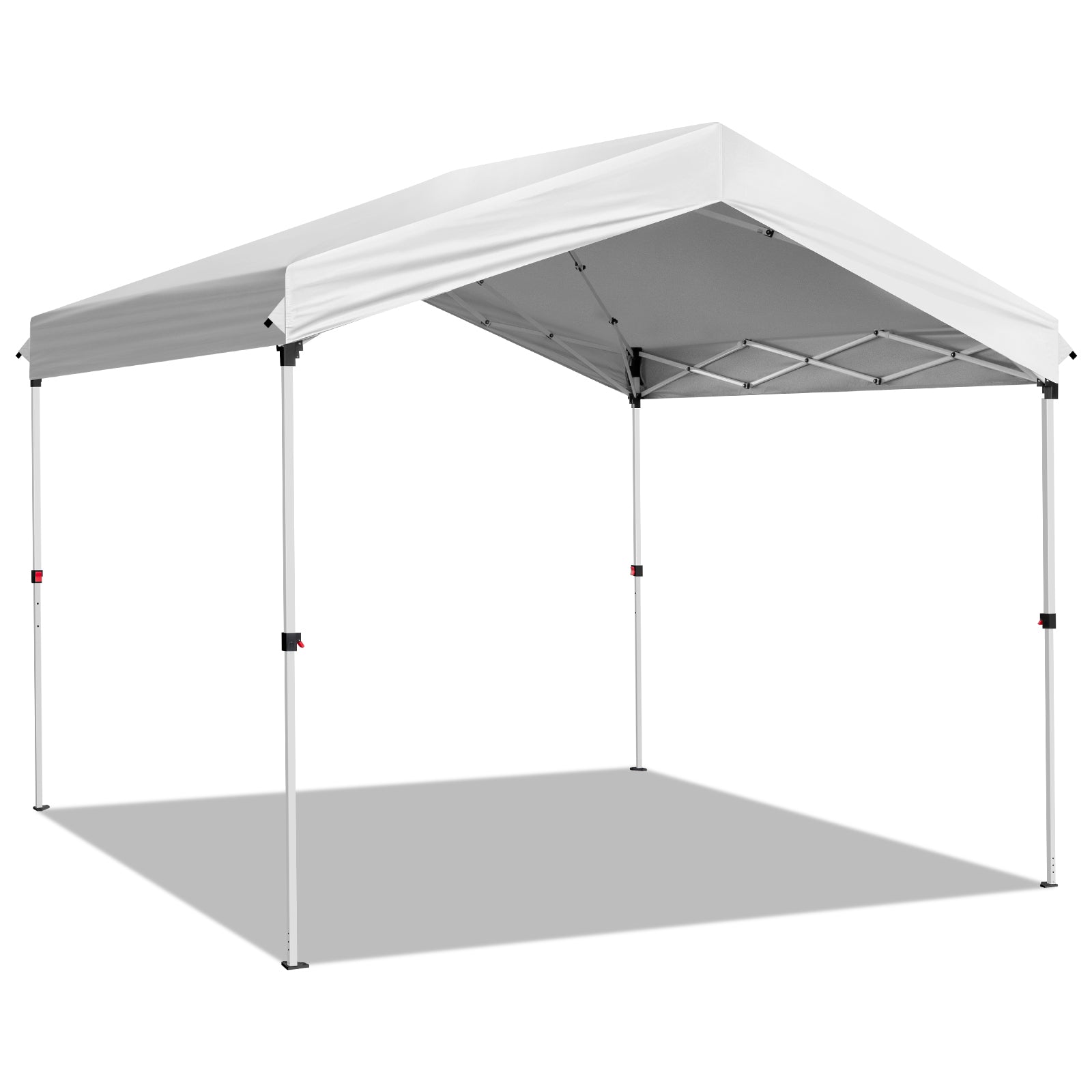HAOYYE Outdoor Pop Up Canopy Tent with One Push Center Lock Waterproof UV Resistant Oxford Fabric Easy Setup Portable Gazebo with Carrying Bag for Patio Lawn Camping Events Backyard Use