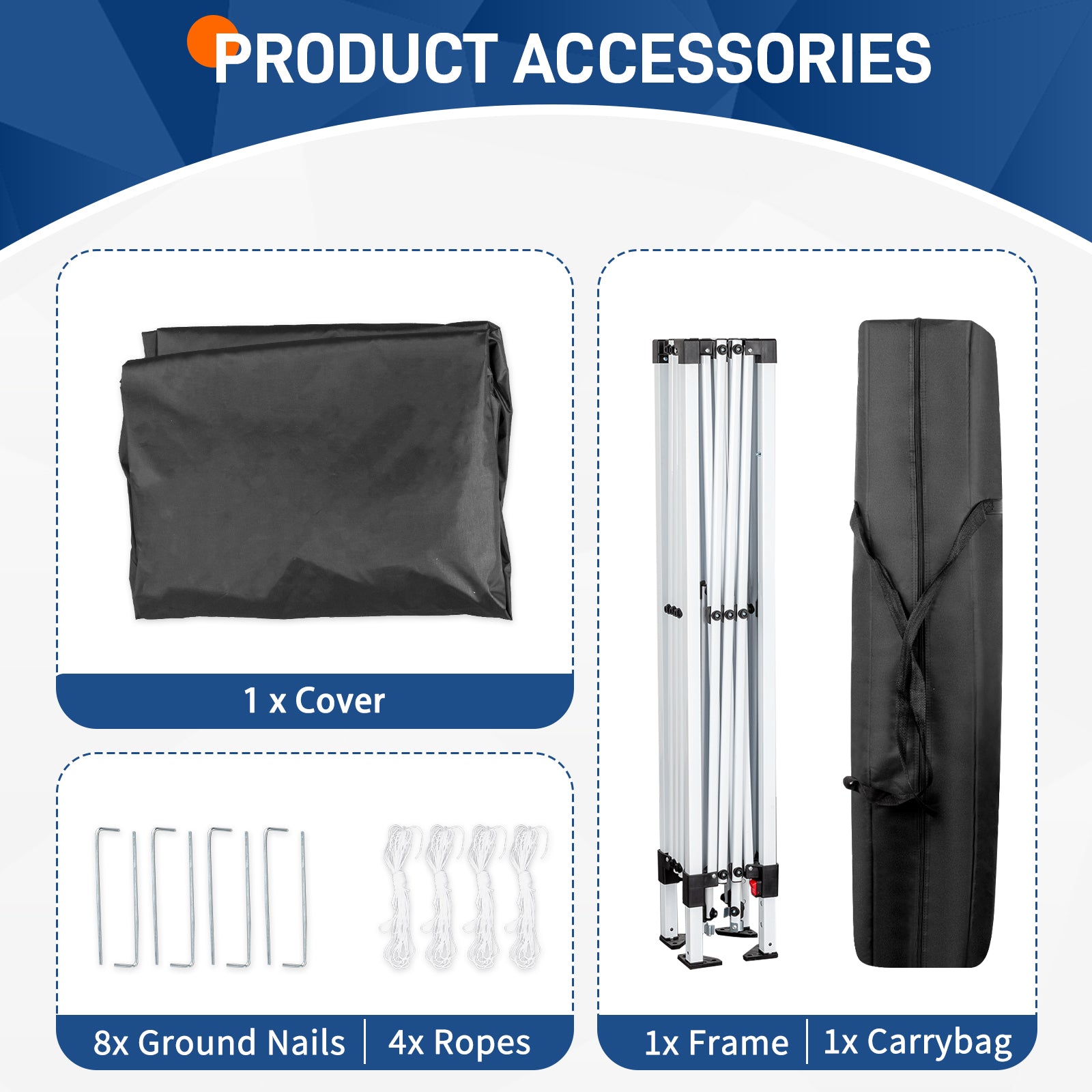 HAOYYE  Pop Up Canopy Tent, Outdoor Tent Canopy Foldable Portable Canopies for Camping, Patio, Easy Up Gazebo Canopy with Carry Bag Slant Legs