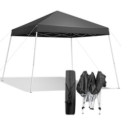 HAOYYE  Pop Up Canopy Tent, Outdoor Tent Canopy Foldable Portable Canopies for Camping, Patio, Easy Up Gazebo Canopy with Carry Bag Slant Legs