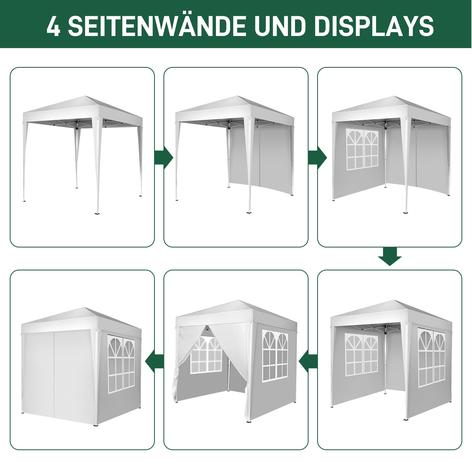HAOYYE  Pop Up Canopy Tent, Outdoor Tent Canopy Foldable Portable Canopies for Camping, Patio, Easy Up Gazebo Canopy with Carry Bag