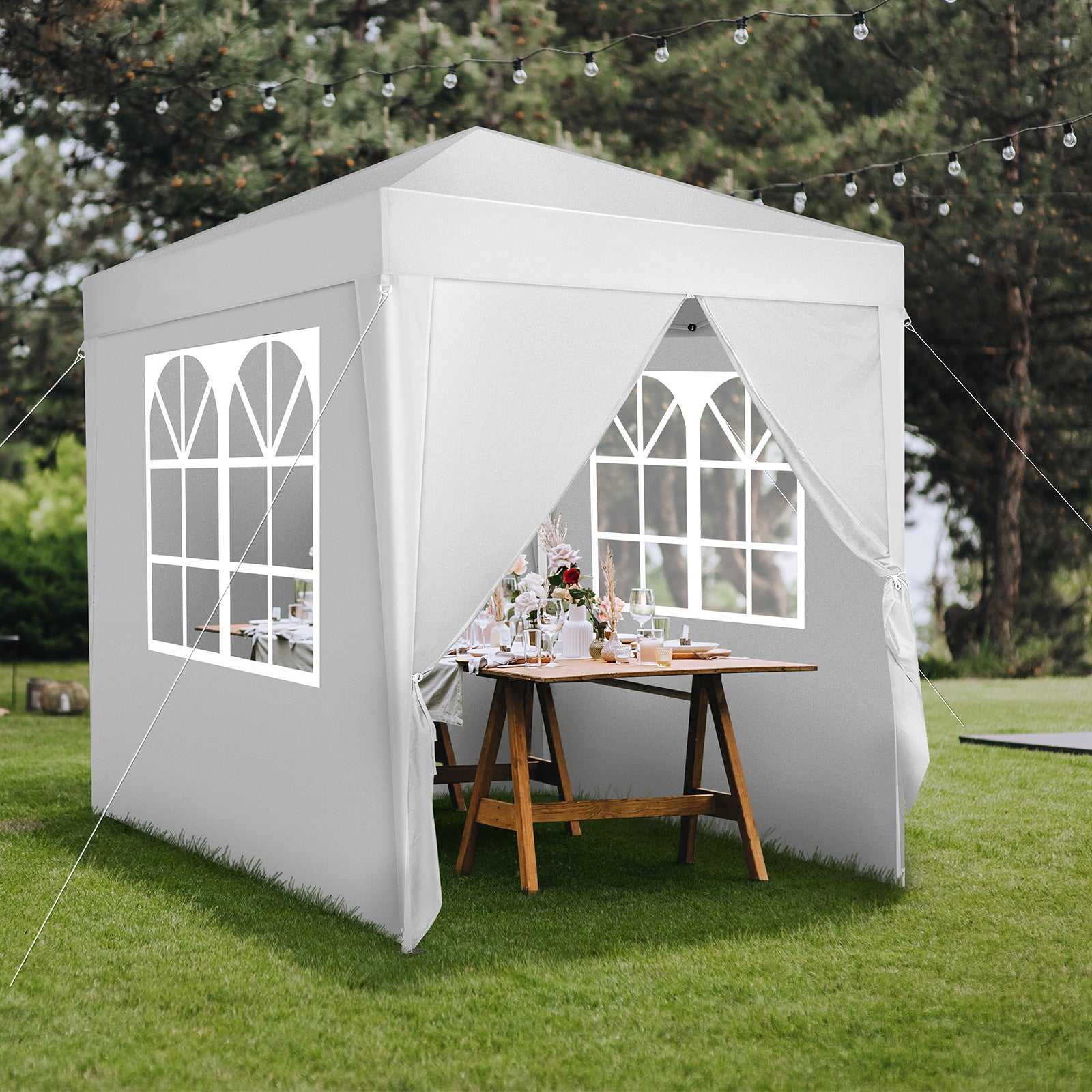 HAOYYE  Pop Up Canopy Tent, Outdoor Tent Canopy Foldable Portable Canopies for Camping, Patio, Easy Up Gazebo Canopy with Carry Bag